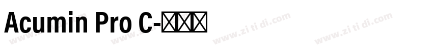 Acumin Pro C字体转换